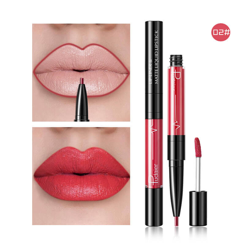 Pudaier Matte Lip Gloss Lip Liner 2 in1 Maqui gem Professional Complete Agate Red Lip Tint Plumper Tattoo Makeup liquid Lipstick Pudaier Matte Lip Gloss Lip Liner 2 in1 Maqui gem Professional Complete Agate Red Lip Tint Plumper Tattoo Makeup liquid Lipstick
